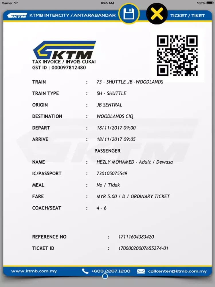 KTMB MobTicket iPad  Ekran Görüntüleri